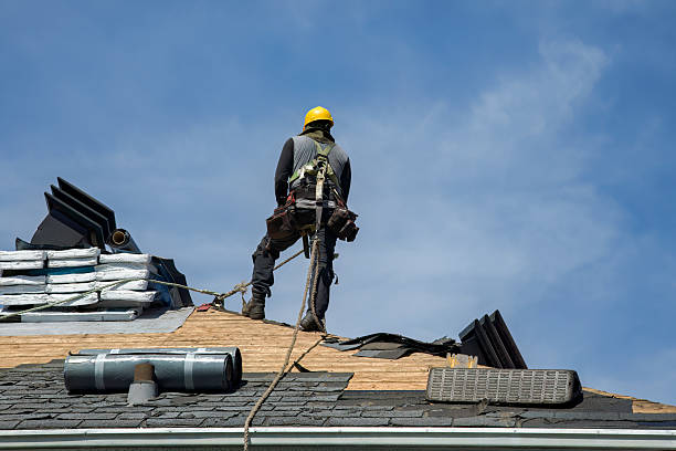 Professional Flat Roof Repair technician working in Lancaster, CA